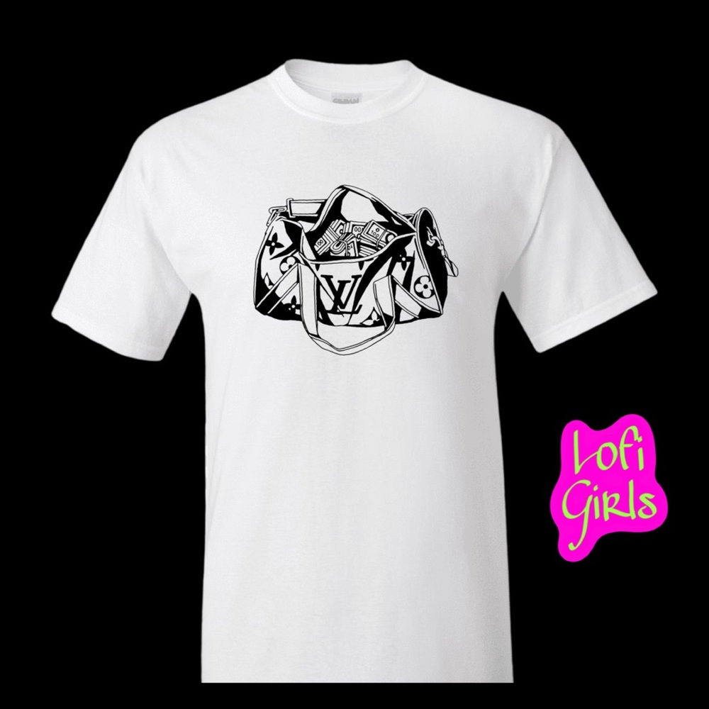 Luxury Money Bag Designer Ting Custom Lofi Girls Shirt